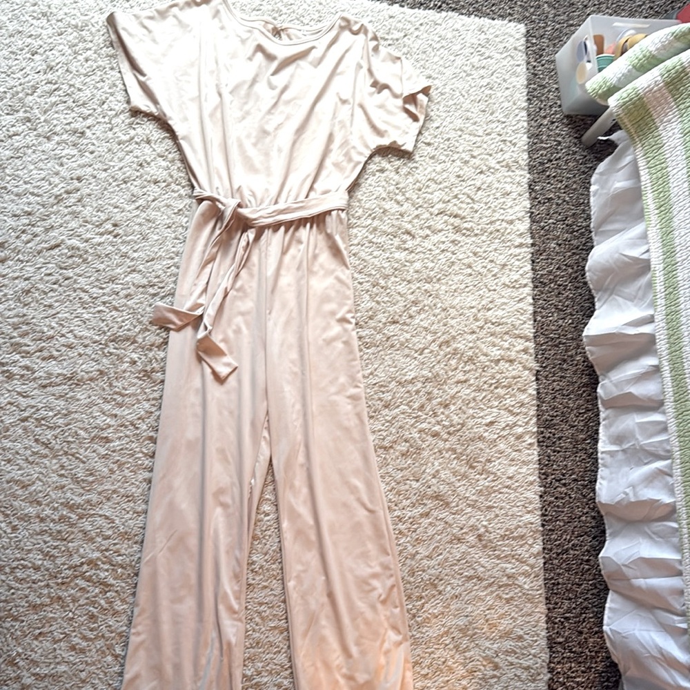 Beige/champagne Jumpsuit size medium